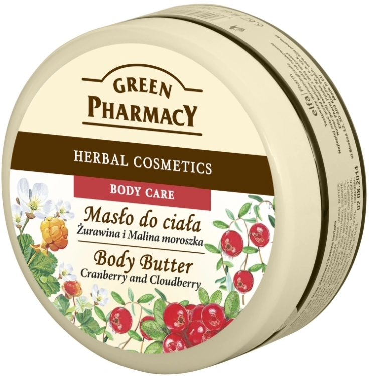 Олія для тіла Журавлина та Морошка Green Pharmacy Body Butter Cranberry та Cloudberry 200 мл