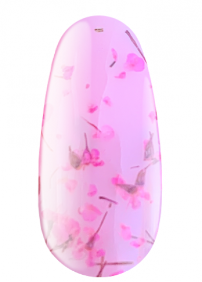 Гель із сухоцвітом Kodi Flower Gel 03 прозорий, з відтінком фуксія 4 мл