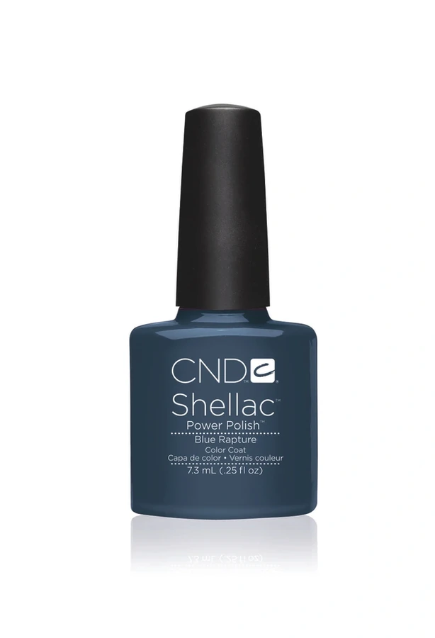 Гель-лак CND Shellac Blue Rapture темно-блакитний, емаль 7,3 мл