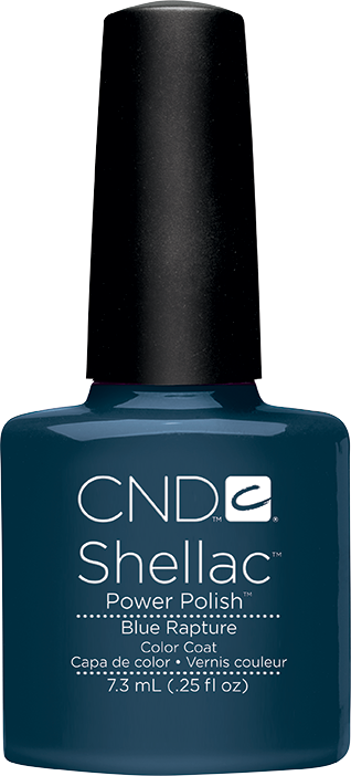 Гель-лак CND Shellac Blue Rapture темно-блакитний, емаль 7,3 мл