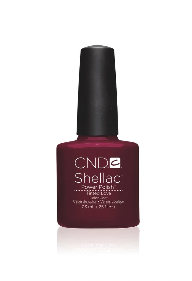 Гель-лак CND Shellac Tinted Love насичений малиново-вишневий, емаль 7,3 мл