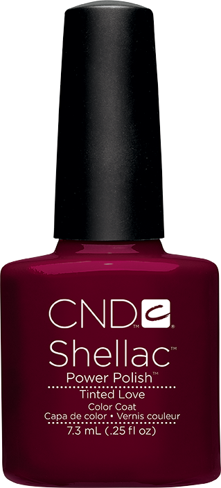 Гель-лак CND Shellac Tinted Love насичений малиново-вишневий, емаль 7,3 мл