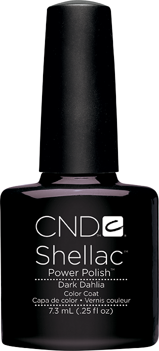 Гель-лак CND Shellac Dark Dahlia чорно-баклажановий, емаль 7,3 мл