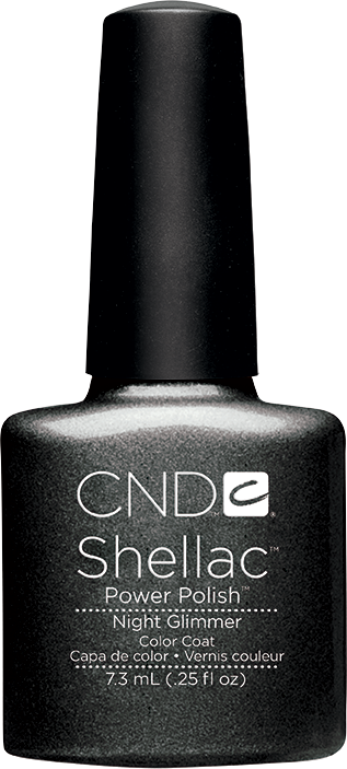 Гель-лак CND Shellac Night Glimmer темно-сірий, шиммер 7,3 мл