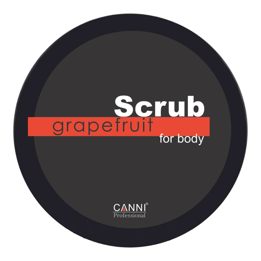 Сольовий живильний скраб Canni Sea Salt Scrub Grapefruit and Shea Butter Грейпфрут та олія ШИ 315 г / 250 мл