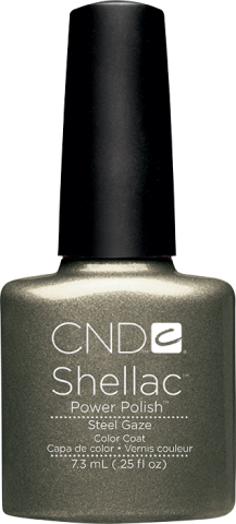 Гель-лак CND Shellac Steel Gaze сталь, шиммер 7,3 мл