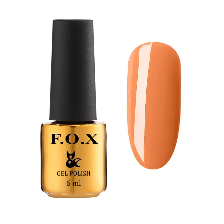 Гель-лак FOX Gel-Polish Euphoria 602 світло-оранжевий, емаль 6 мл