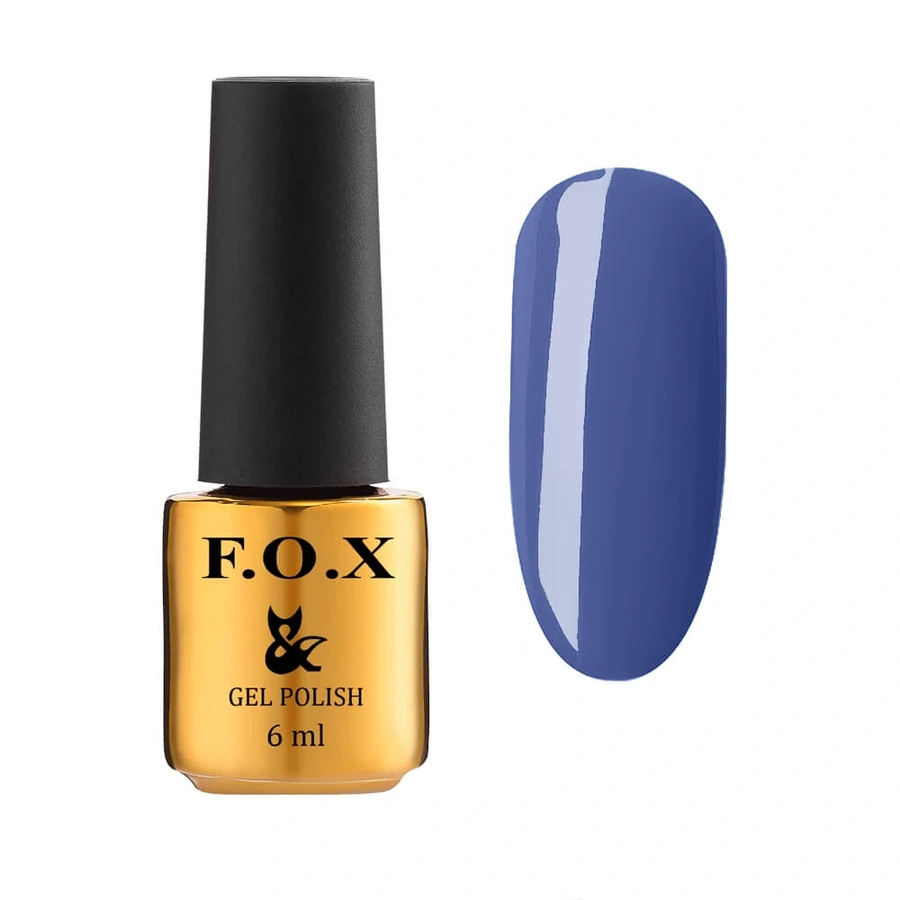 Гель-лак FOX Gel-Polish Euphoria 609 синій джинс, емаль 6 мл