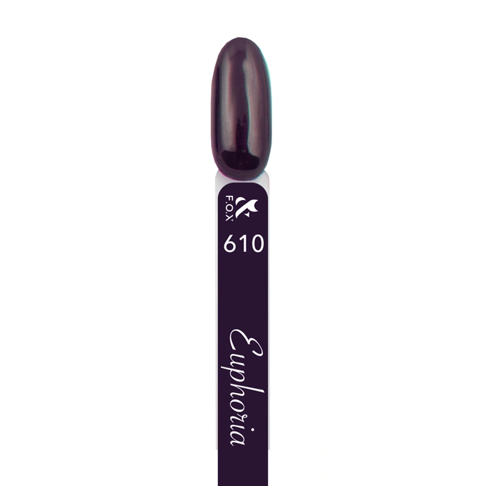 Гель-лак FOX Gel-Polish Euphoria 610 синьо-фіолетовий, емаль 6 мл