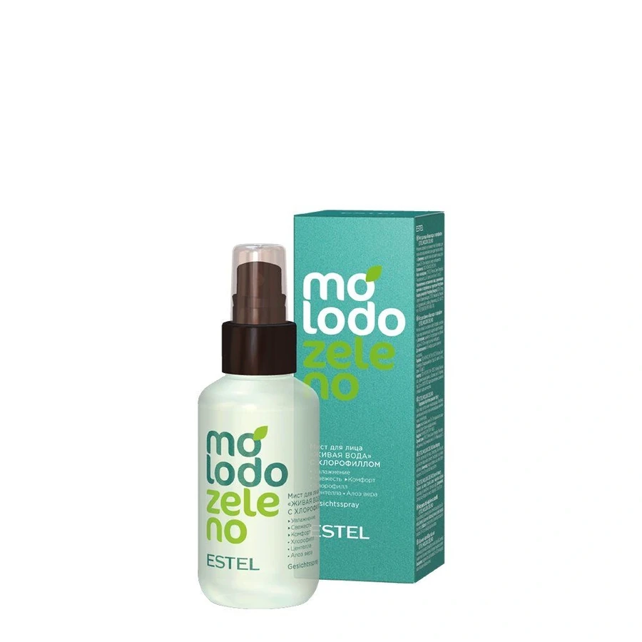 Міст для обличчя Жива вода з хлорофілом Estel Professional Chlorophyll Face Mist MOLODO ZELENO 100мол