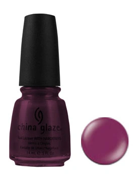 Лак China Glaze Midnight Ride баклажанний, перламутр 14 мл