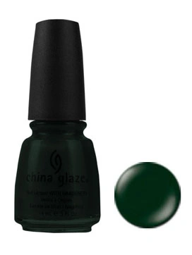 Лак China Glaze Gussied Up Green темно-зелений, перламутр 14 мл
