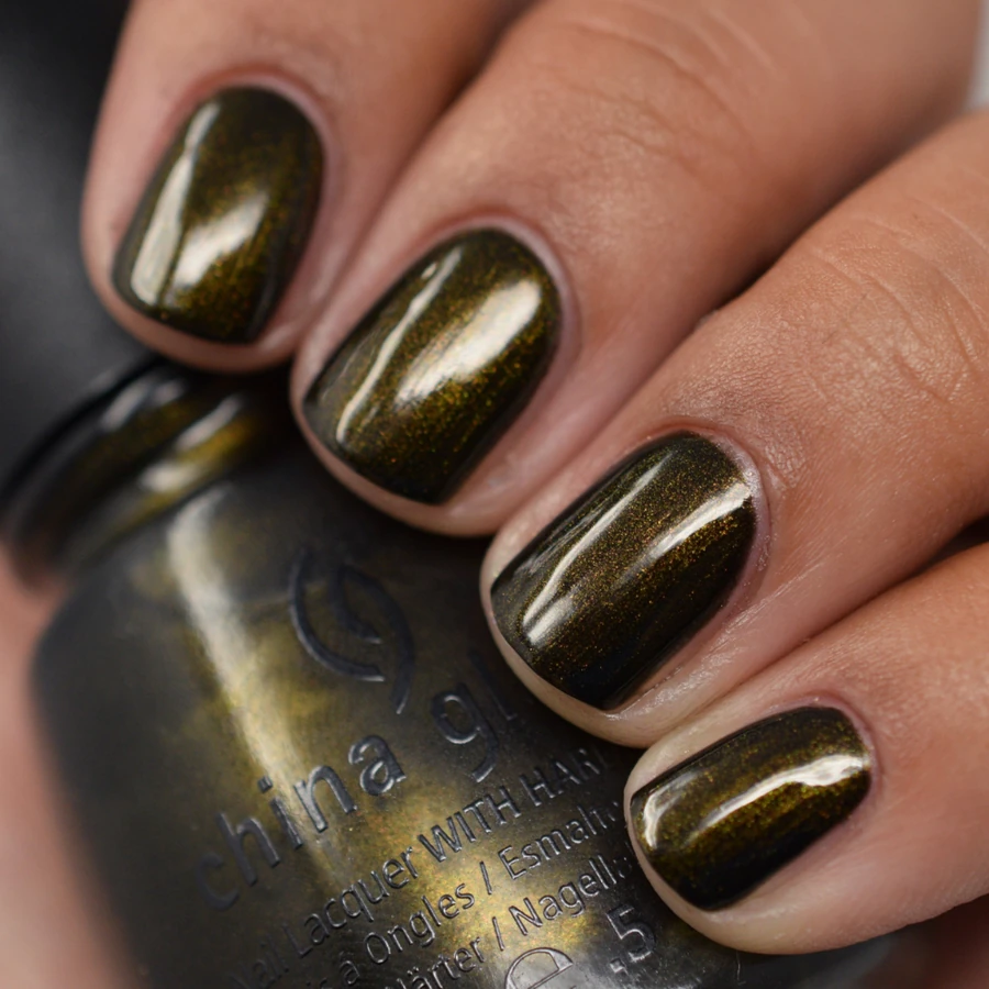 Лак China Glaze Wagon Trail коричнево-зелений, перламутр 14 мл