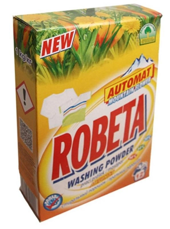 Безфосфатний пральний порошок Гірські квіти Elfa Pharm ROBETA Washing Powder Automat Mountain Flowers 400 г