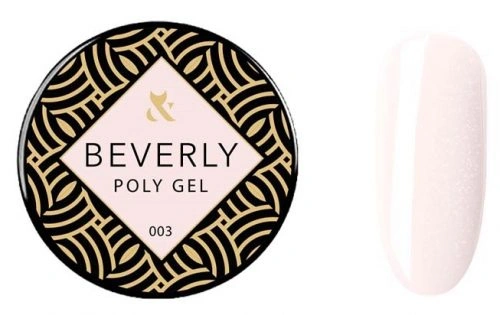 Полігель FOX Poly Gel Beverly 003 світло-рожевий із шиммером 15 мл