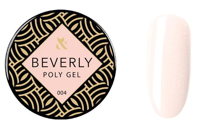 Полігель FOX Poly Gel Beverly 004 рожевий із шиммером 15 мл
