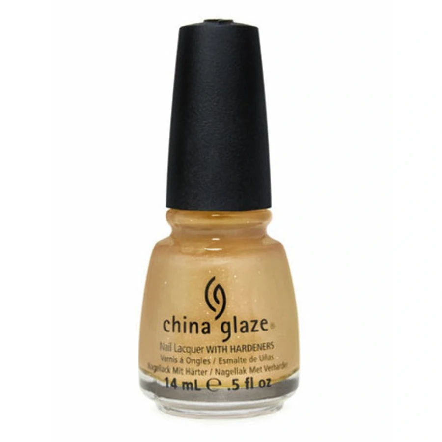 Лак China Glaze Cowardly Lyin старе золото, з блискітками 14 мл