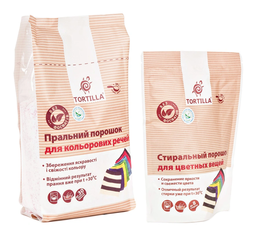 Порошок для прання кольорових речей Tortilla Порошок для прання кольорових речей 1,5 кг
