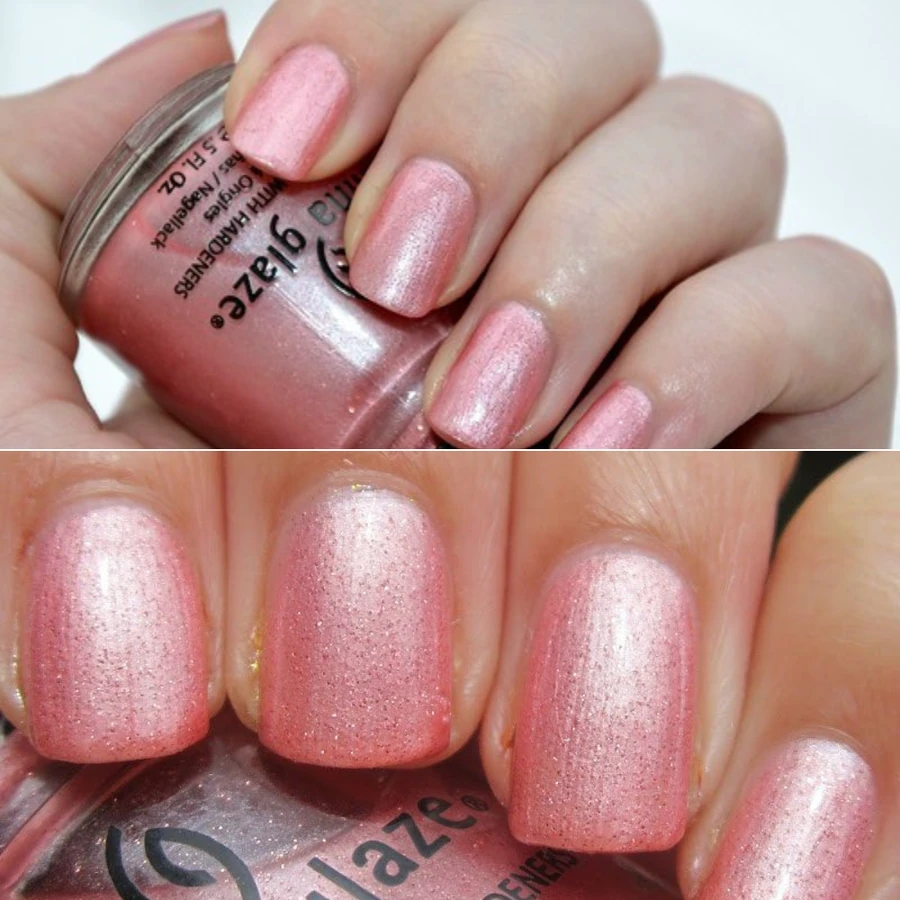 Лак China Glaze Good Witch рожевий, з дрібними блискітками 14 мл