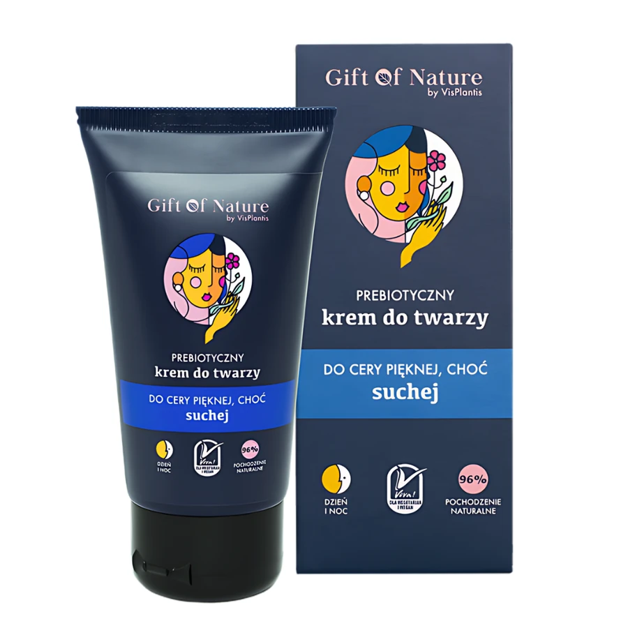 Пребіотичний крем для сухої шкіри обличчя Gift of Nature Prebiotic Cream for Dry Facial Skin 50 мл
