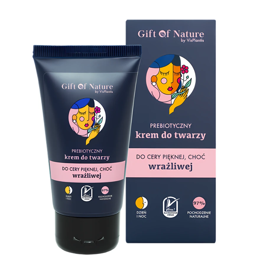 Пребіотичний крем для чутливої ​​шкіри обличчя Gift of Nature Prebiotic Cream for Sensitive Facial Skin 50 мл