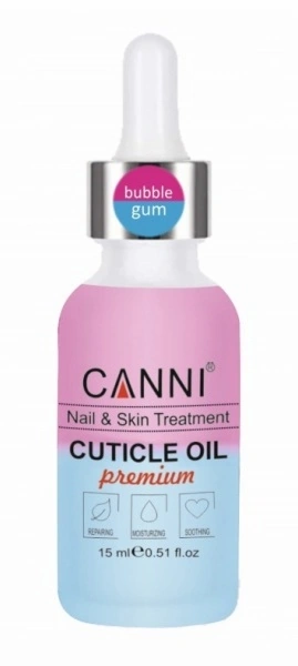 Двофазне масло для кутикули Canni Two Phase Cuticle Oil BubbleGum жуйка 15 мл