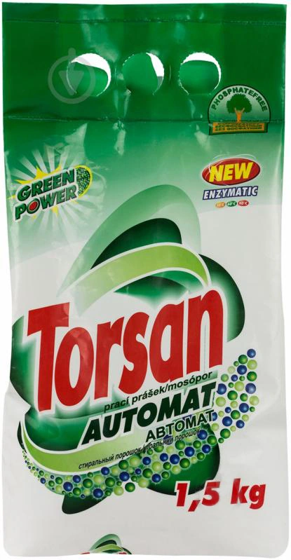 Безфосфатний пральний порошок Valtech Tors Torsan Green Power 1,5 кг
