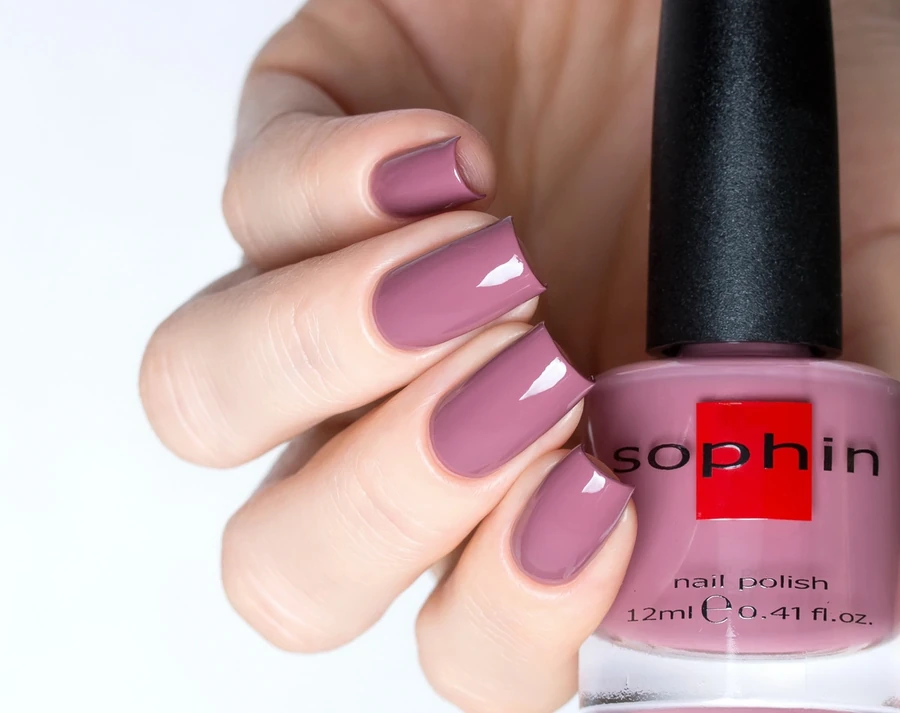 Лак Sophin Nail Lacquer №307 кремова чайна троянда, емаль 12 мл
