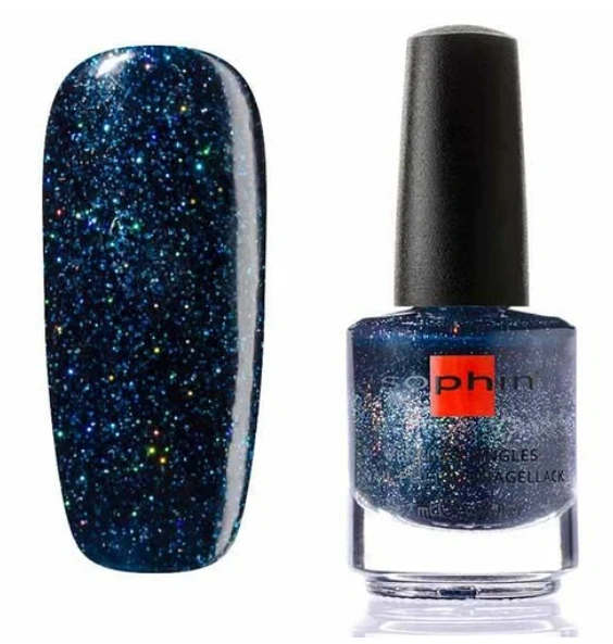 Лак Sophin Nail Lacquer №370 темно-синій, шиммер 12 мл