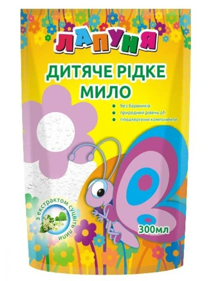 Дитяче рідке мило Маротех Дитяче мило «Липа» Лапуня (дойпак) 300 мл