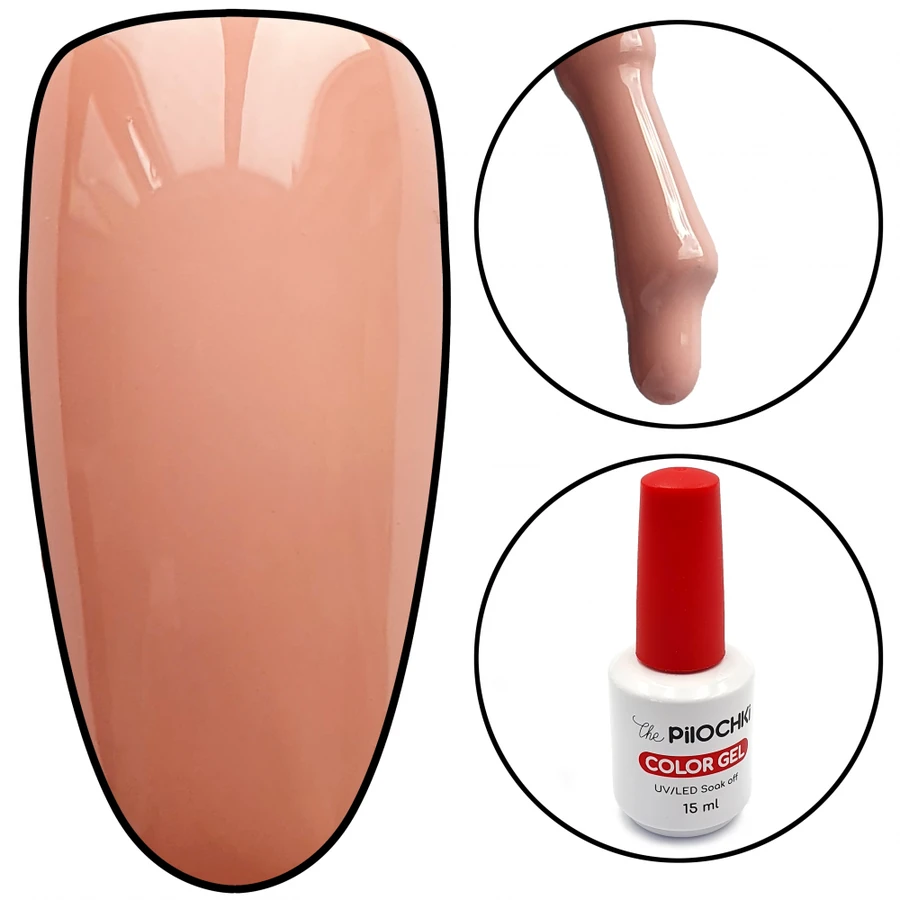 Гель-лак ThePilochki Gel Polish №106 сірувато-жовто-рожевий 15 мл