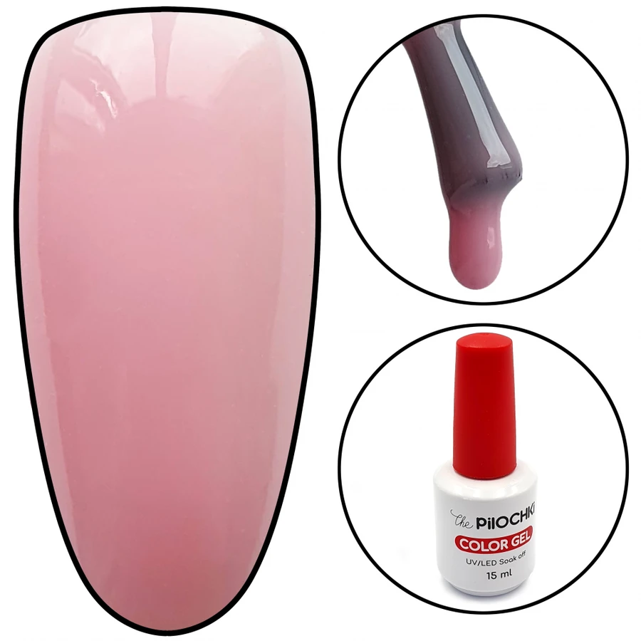 Гель-лак ThePilochki Gel Polish №1118 сірувато-пурпурово-рожевий 15 мл