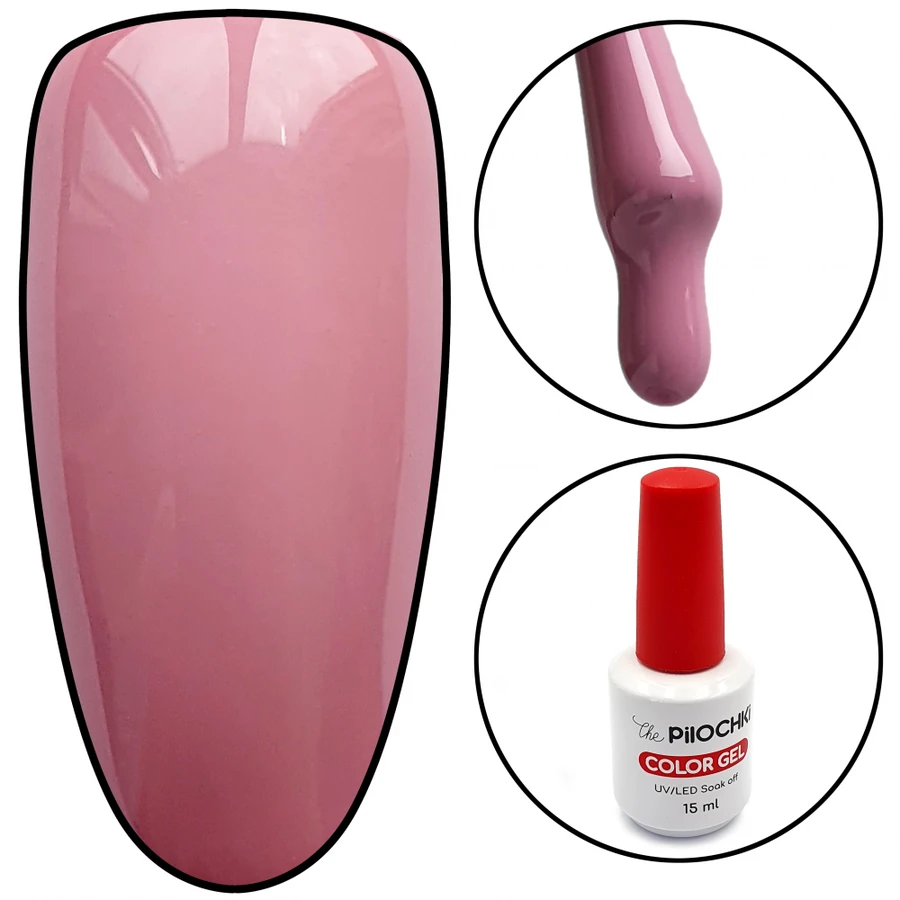 Гель-лак ThePilochki Gel Polish №1124 блискучий пурпурово-рожевий 15 мл