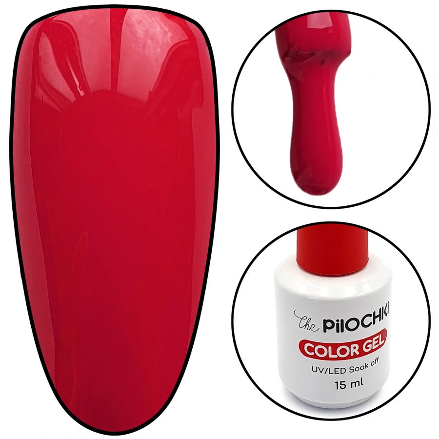 Гель-лак ThePilochki Gel Polish №1131 алізариновий червоний 15 мл