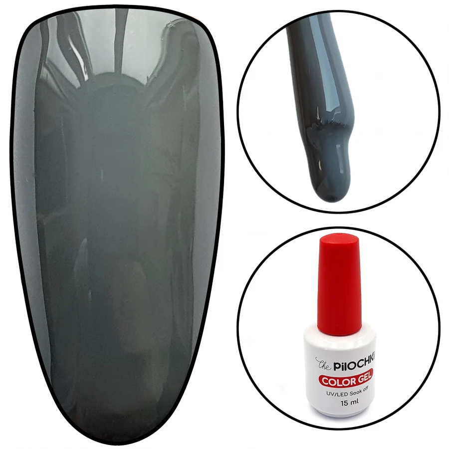 Гель-лак ThePilochki Gel Polish №1264 сірий 15 мл