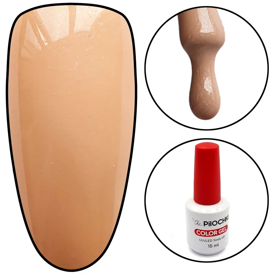 Гель-лак ThePilochki Gel Polish №1489 оранжево-рожевий 15 мл