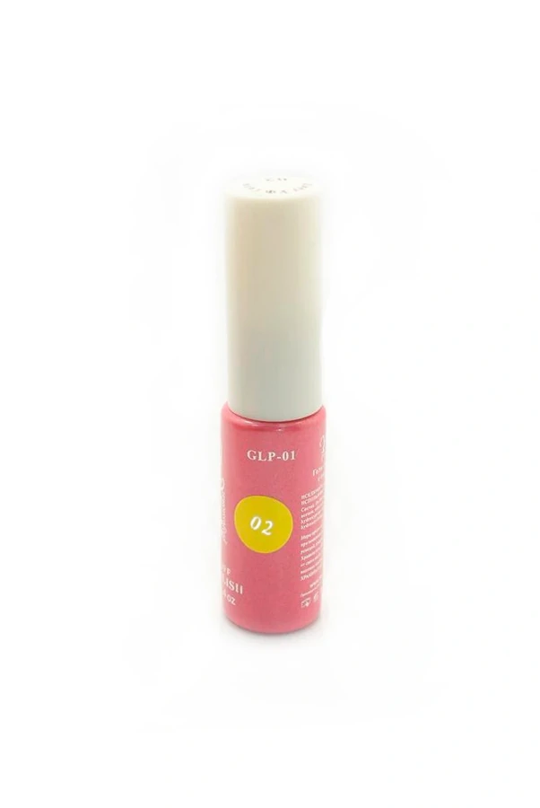 Гель-фарба з тонким пензлем YRE Gel Polish Paint 02 жовтий, емаль 12 мл