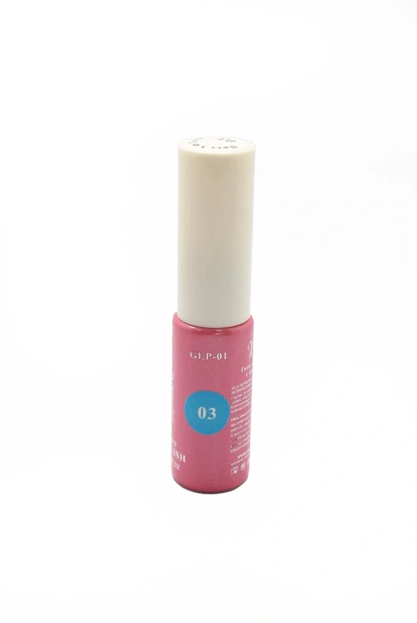 Гель-фарба з тонким пензлем YRE Gel Polish Paint 03 блакитний, емаль 12 мл