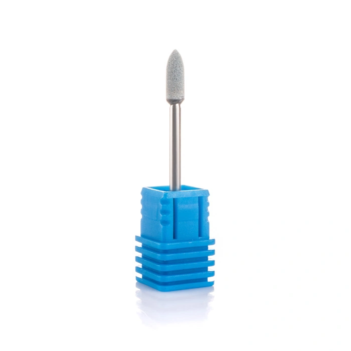 Насадка корундова Nail Perfect Nozzle Corundum Bullet 3,7 мм Gray куля
