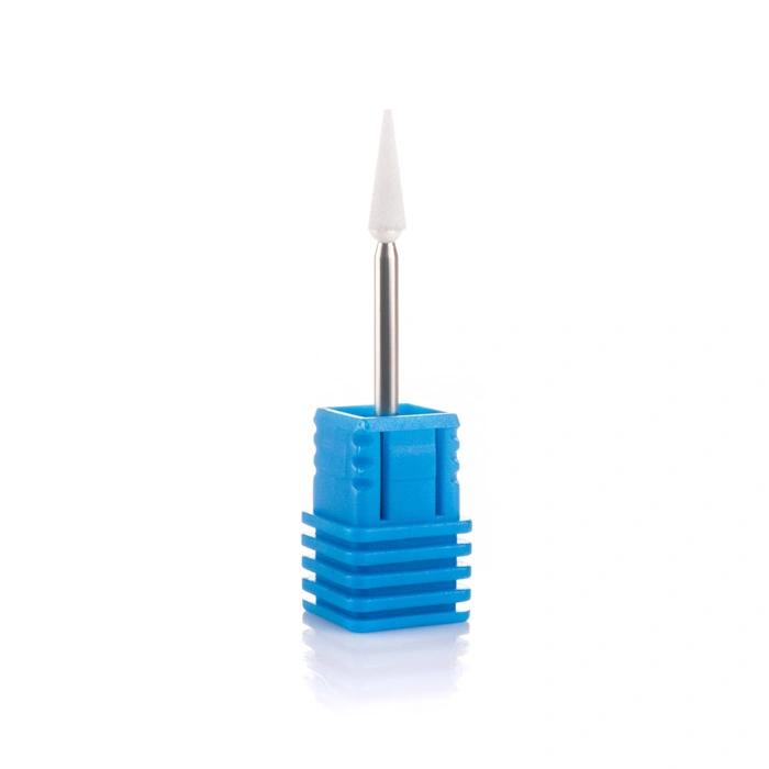 Насадка корундова Nail Perfect Corundum Nozzle 3,5 мм White гострий конус