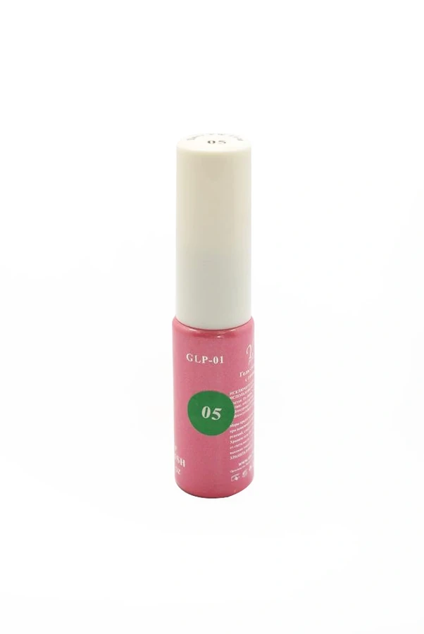 Гель-фарба з тонким пензлем YRE Gel Polish Paint 05 зелений, емаль 12 мл