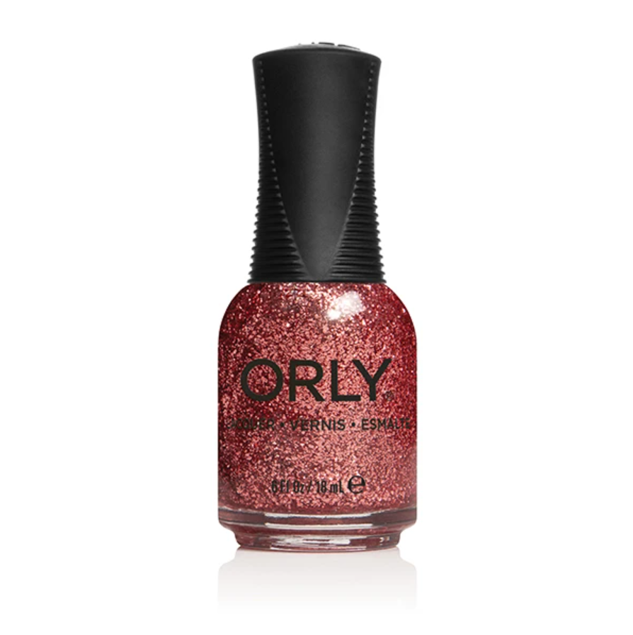 Лак ORLY Frost Smitten рубіновий із золотим гліттером 18 мл
