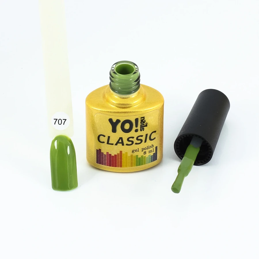 Гель-лак Yo!Nails Classic Gel Polish №707 хакі шавлія 8 мл