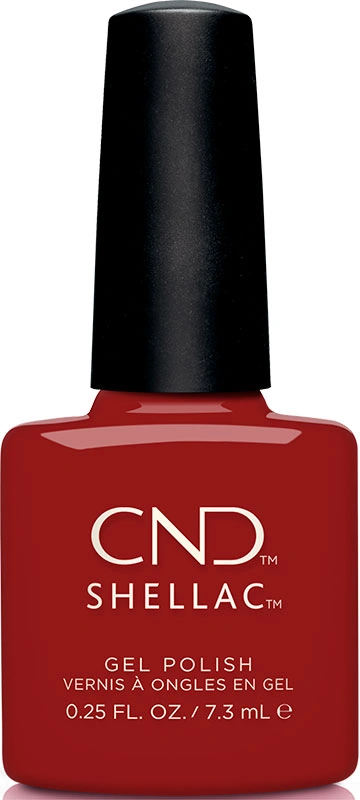 Гель-лак CND Shellac Bordeaux Babe темне бордо, емаль 7,3 мл