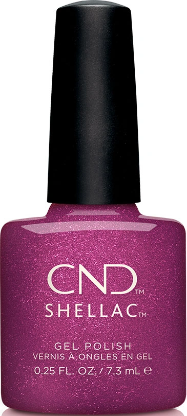 Гель-лак CND Shellac Drama Queen темна фуксія, шиммер 7,3 мл
