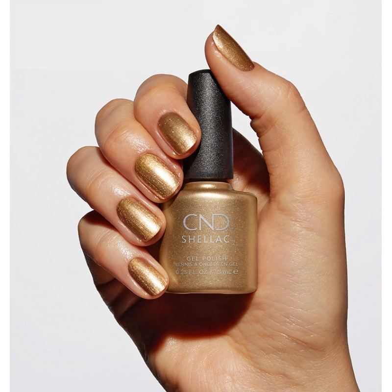 Гель-лак CND Shellac Get That Gold золото, шиммер 7,3 мл