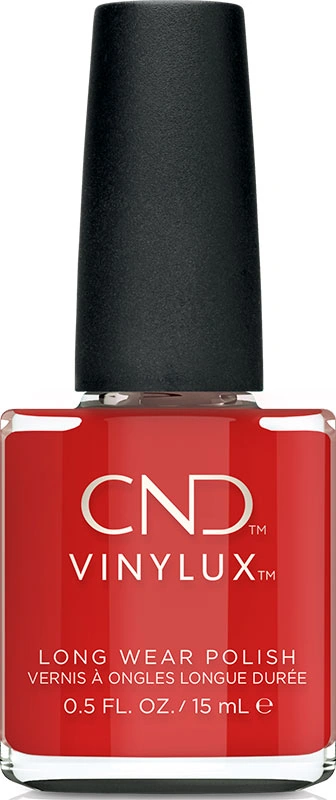 Лак CND VINYLUX 364 Devil Red яскравий червоний, емаль 15 мл
