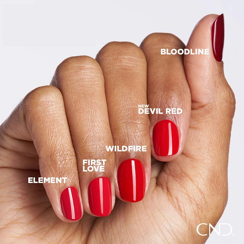 Лак CND VINYLUX 364 Devil Red яскравий червоний, емаль 15 мл