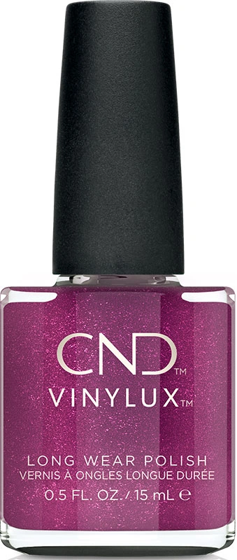 Лак CND VINYLUX 367 Drama Queen темна фуксія, шиммер 15 мл