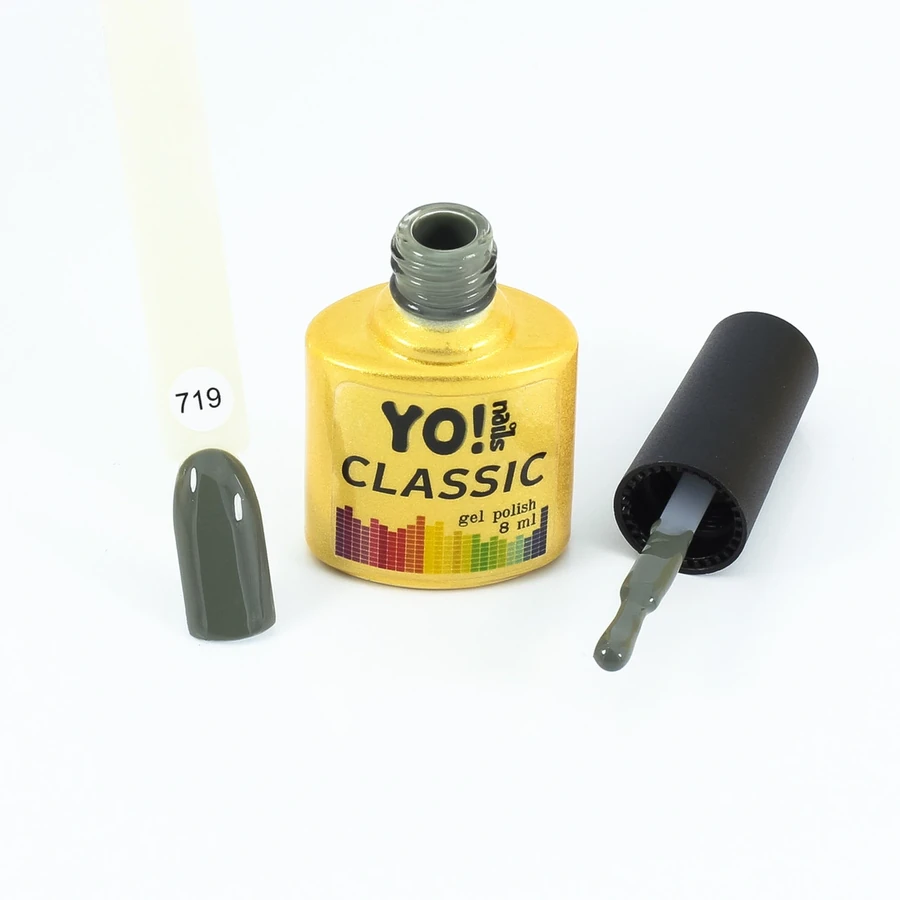 Гель-лак Yo!Nails Classic Gel Polish №719 болотний хакі 8 мл